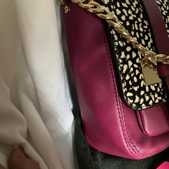 NWT Vince Camuto Calf Hair Messenger Bag - Picture 6 of 14